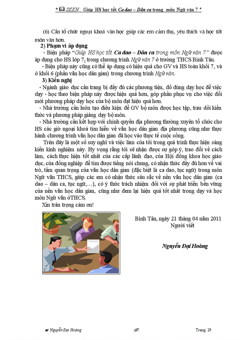 image for page Giúp hs học tốt ca dao dân ca trong môn ngữ văn 7 hbt 11