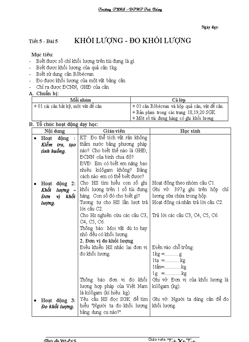 image for page Giáo án lý 6 1