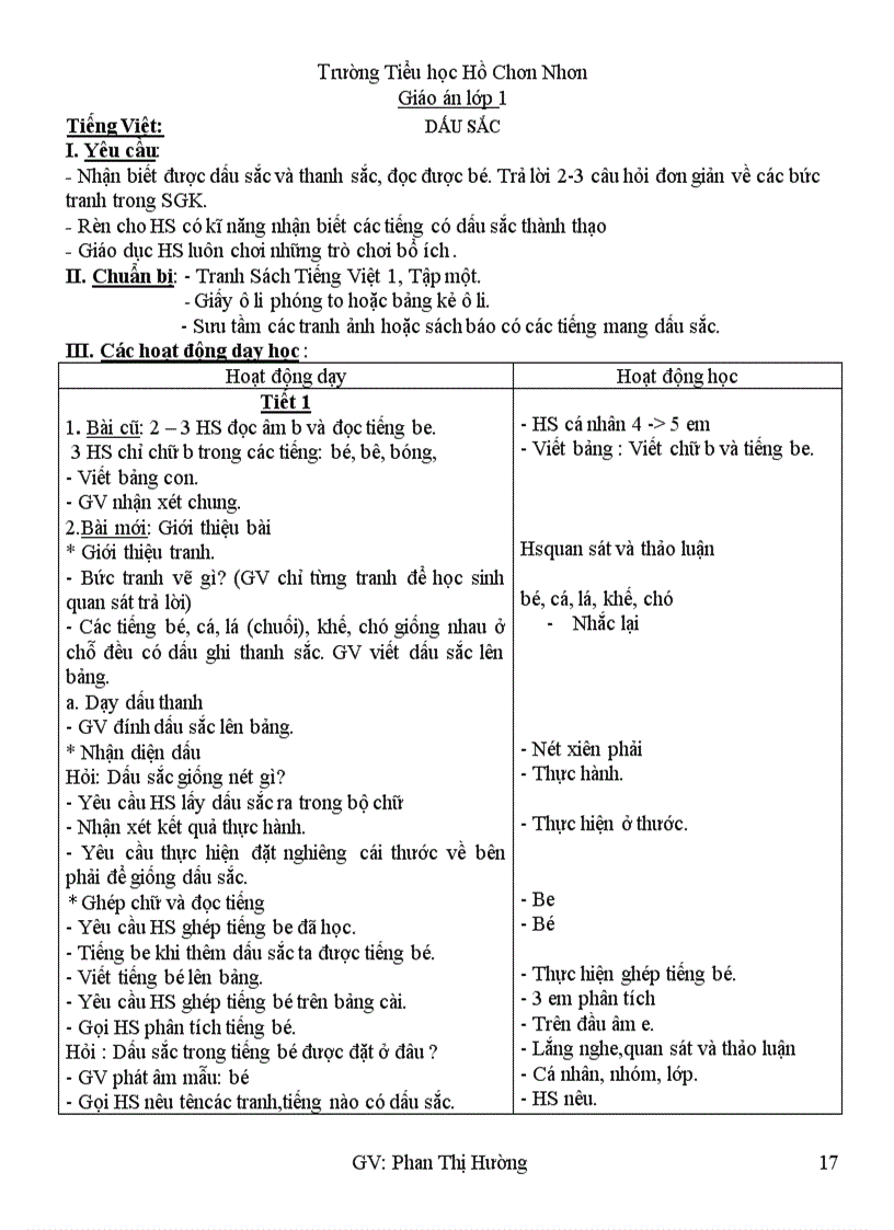image for page Giáo án lớp 1 tuần 1 1