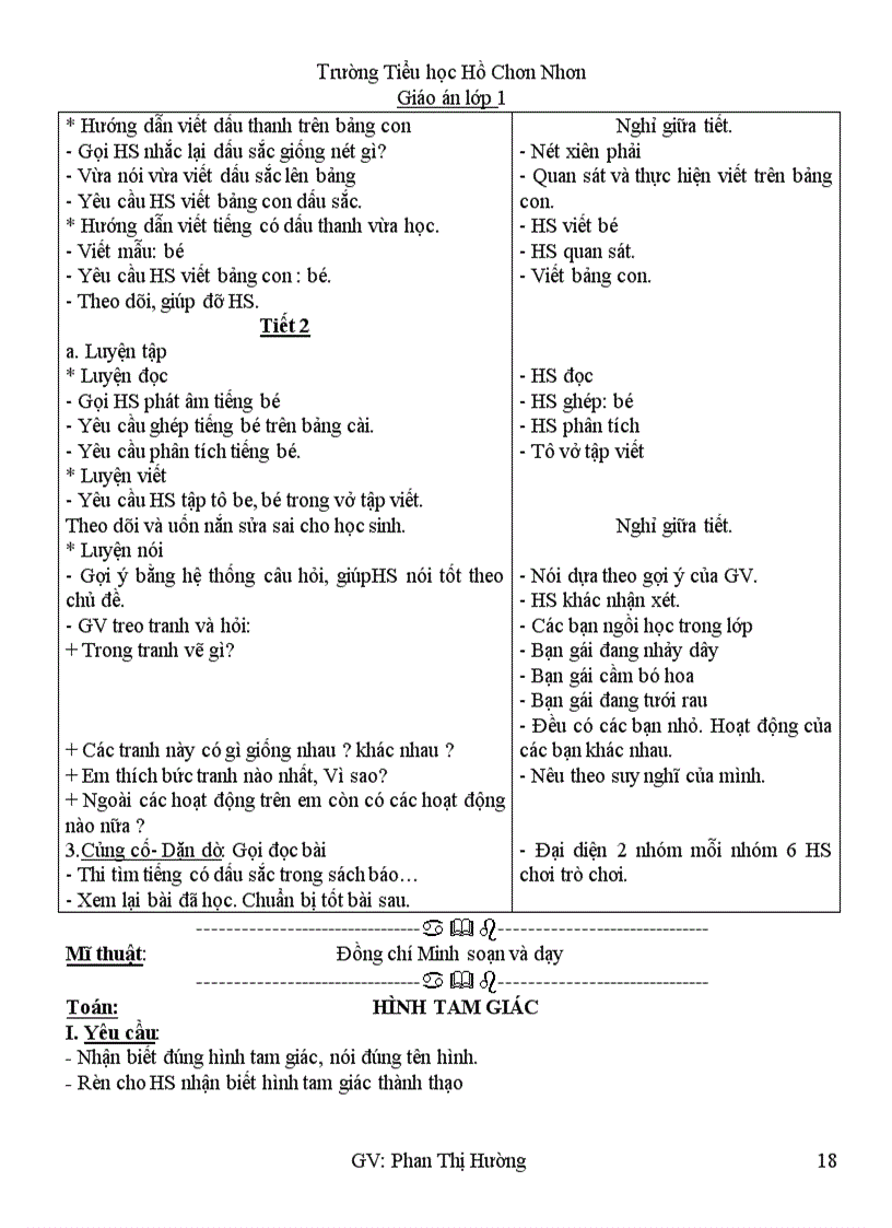 image for page Giáo án lớp 1 tuần 1 1