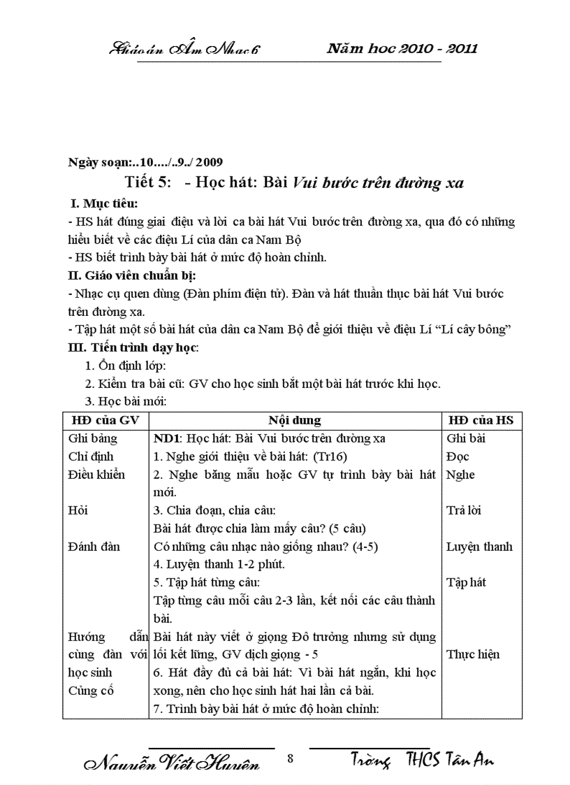 image for page Giáo án âm nhạc 6 1