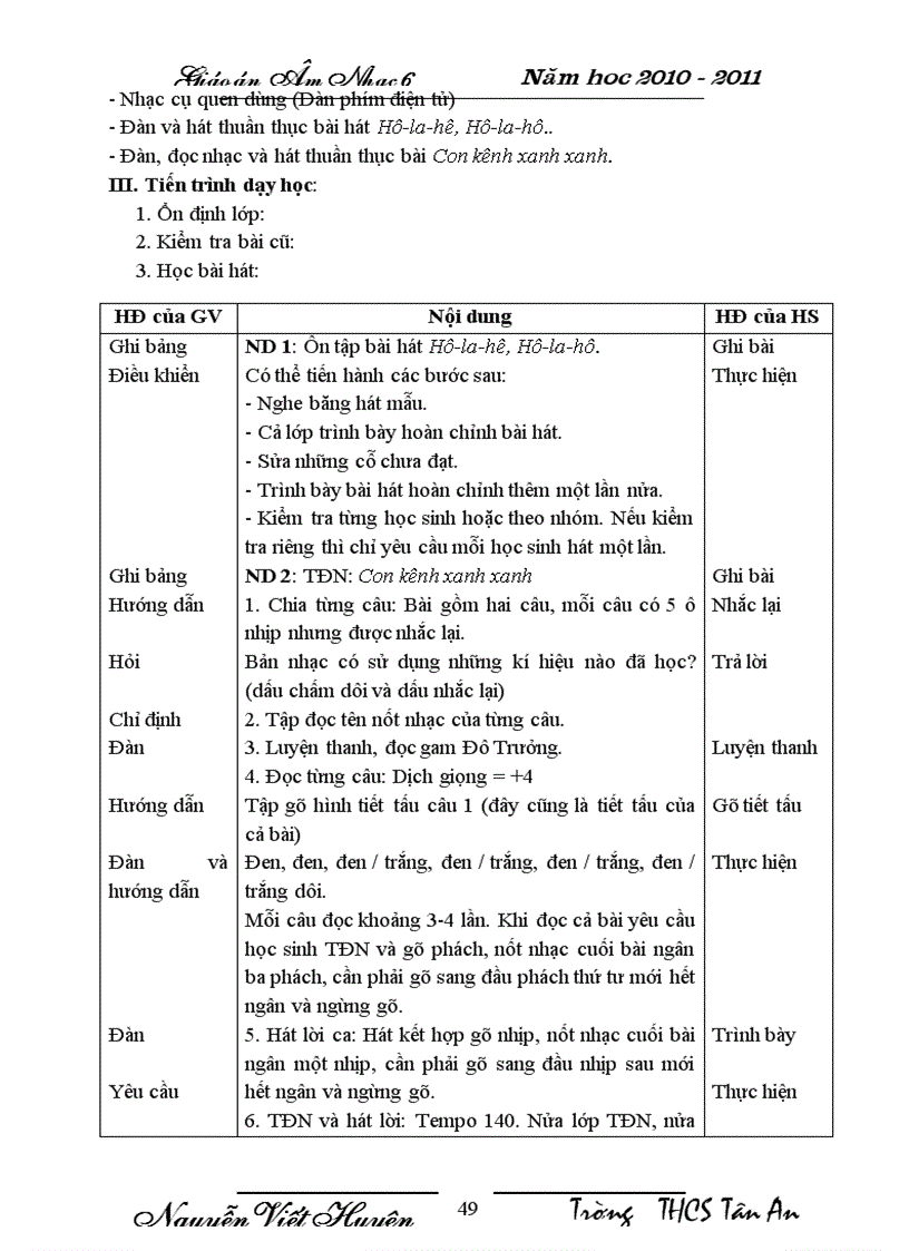 image for page Giáo án âm nhạc 6 1