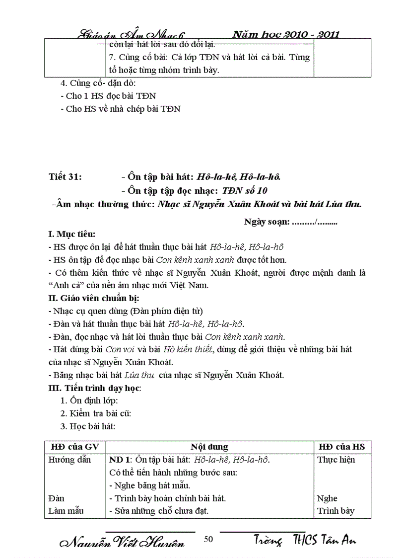 image for page Giáo án âm nhạc 6 1