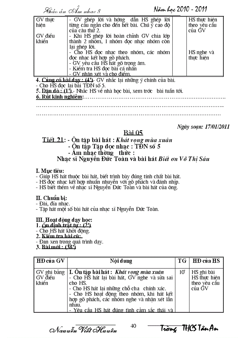 image for page Giáo án âm nhạc 8 1