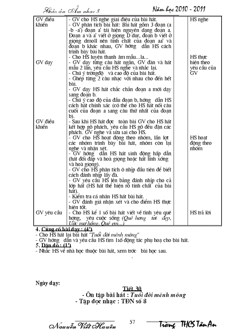 image for page Giáo án âm nhạc 8 1