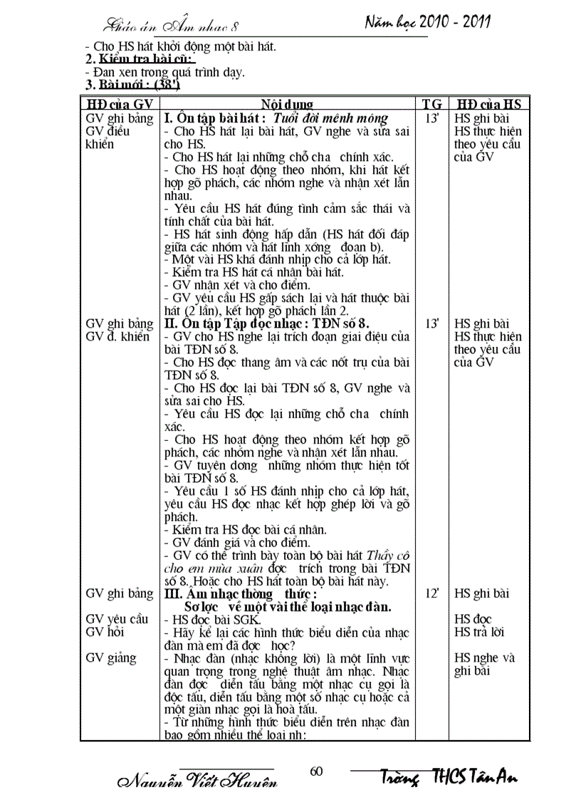 image for page Giáo án âm nhạc 8 1