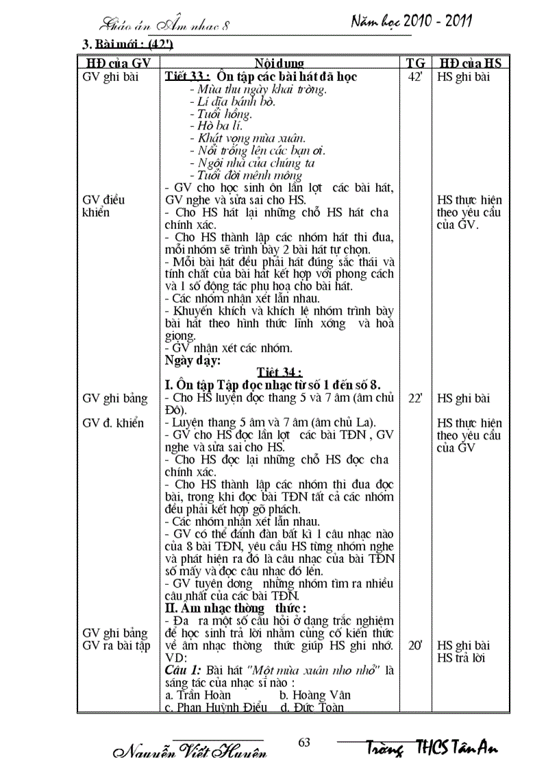 image for page Giáo án âm nhạc 8 1