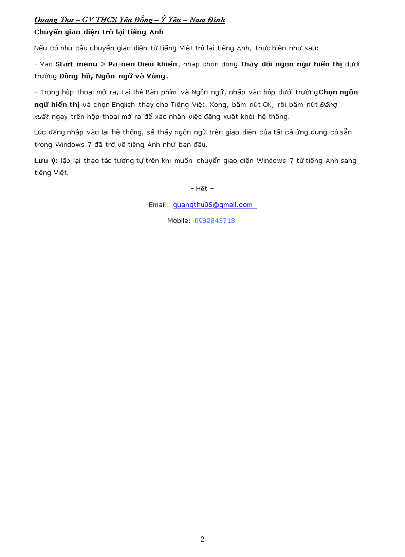 image for page Gói giao diện Tiếng Việt cho Win 7