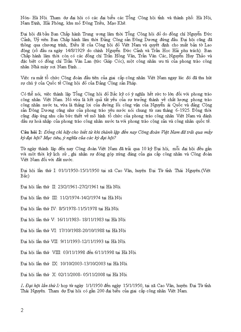 image for page Gợi ý đáp án thi tìm hiểu 80 năm công đoàn Việt Nam