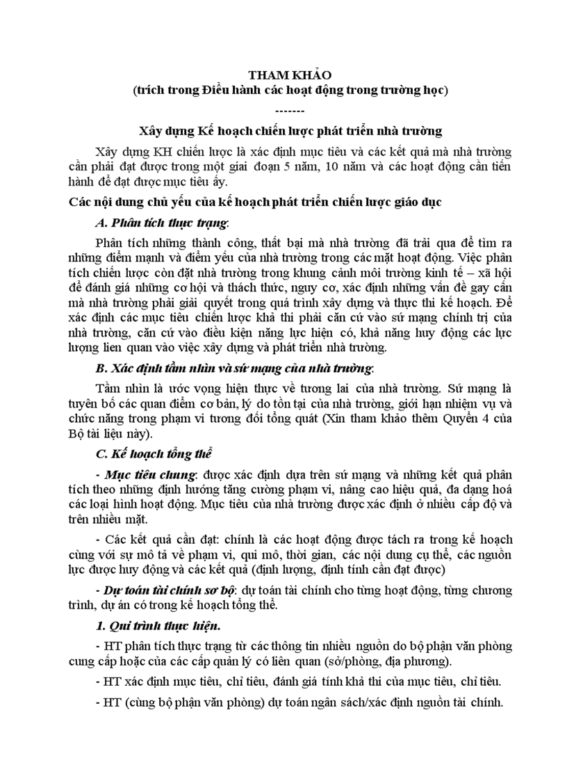 image for page Goi y xay dung KH chien luoc KH nam hoc