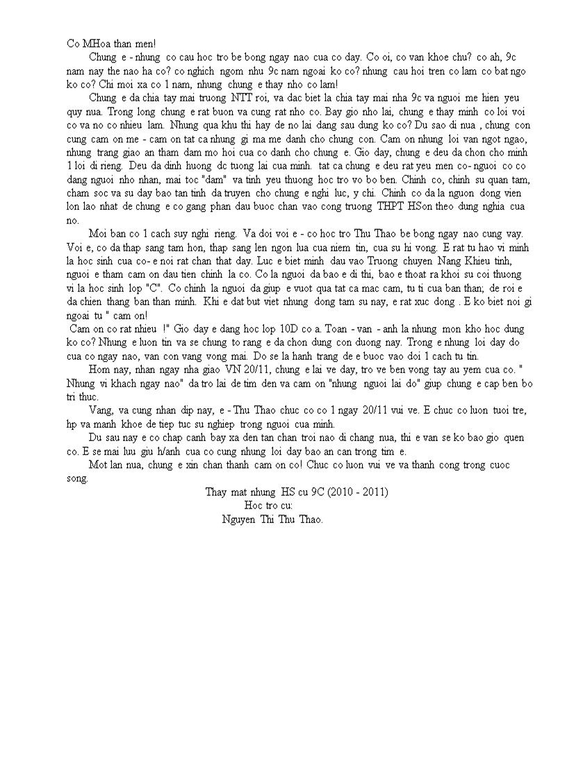 image for page Gửi cô giáo Maika