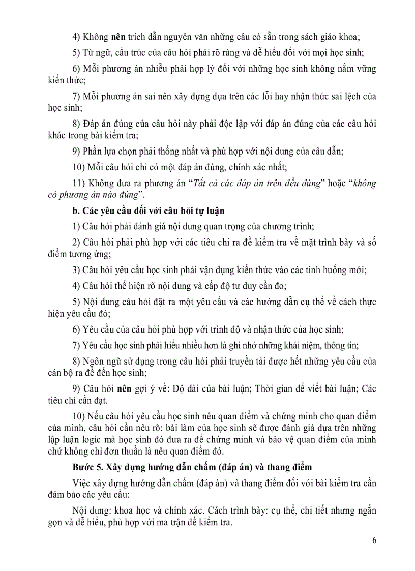 image for page HD biên soạn đề kiểm tra của Bộ GD