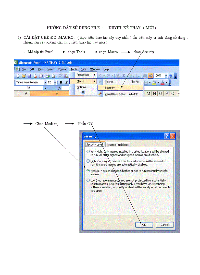 HD sử dụng file Duyệt kê thay mới