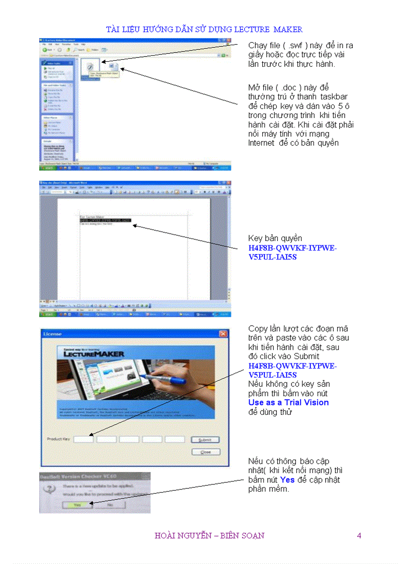 image for page HD sử dụng phần mềm Lecture Maker