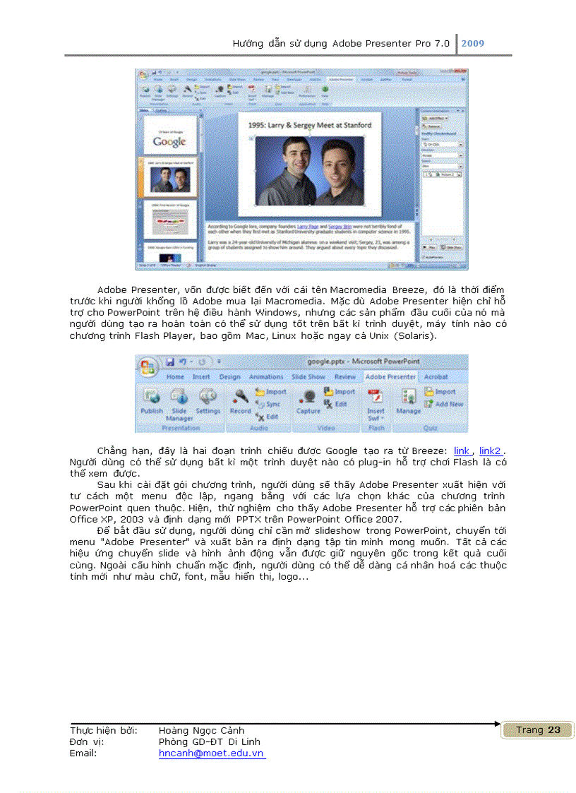 image for page HD sử dụng Presenter 7 0