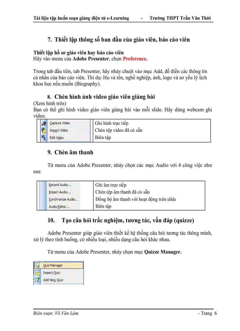 image for page HDSD Adobe Presenter LectureMaker
