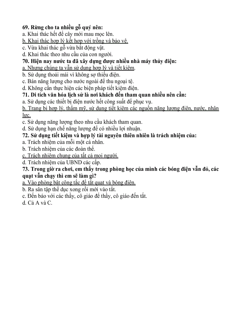 image for page Hệ thống câu hỏi hội thi tiết kiệm năng lượng