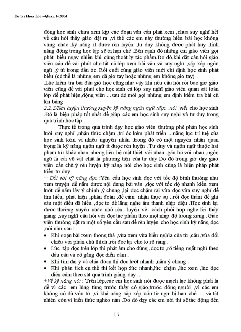 image for page Hiệu trưởng với công tác xây dựng ý thức học tập bộ môn văn cho HS THCS