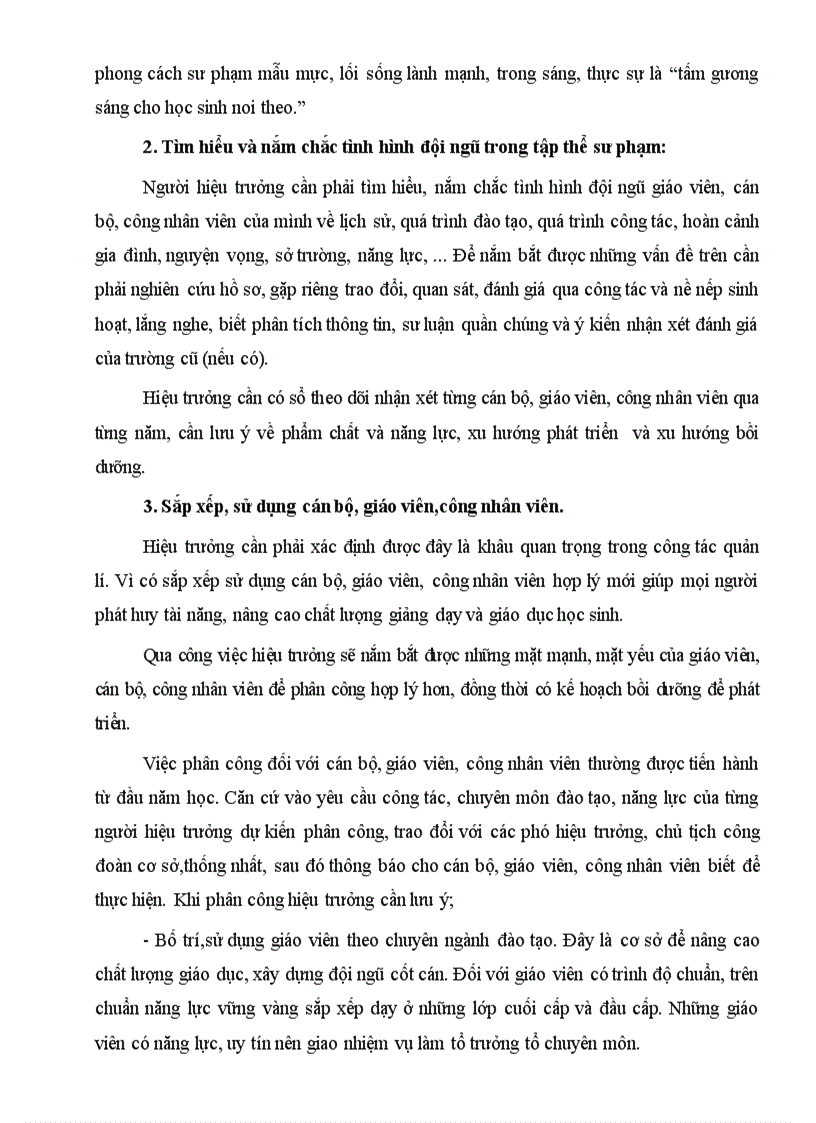 image for page Hiệu trưởng với việc xây dựng tập thể sư phạm