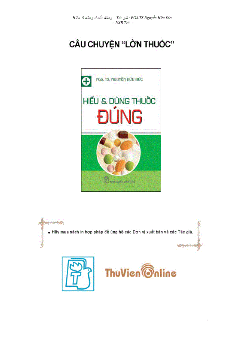 image for page Hiểu và dùng thuốc đúng