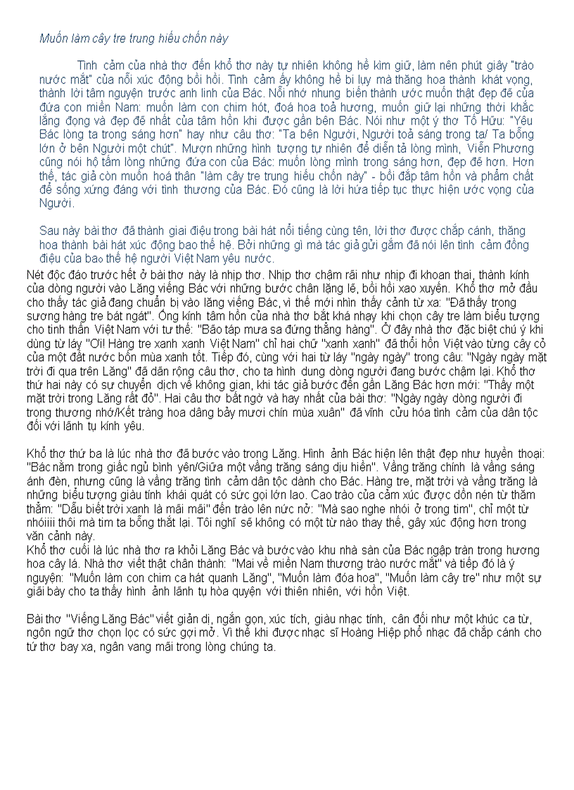 image for page Hình tượng Bác Hồ trong bài thơ Viếng lăng Bác