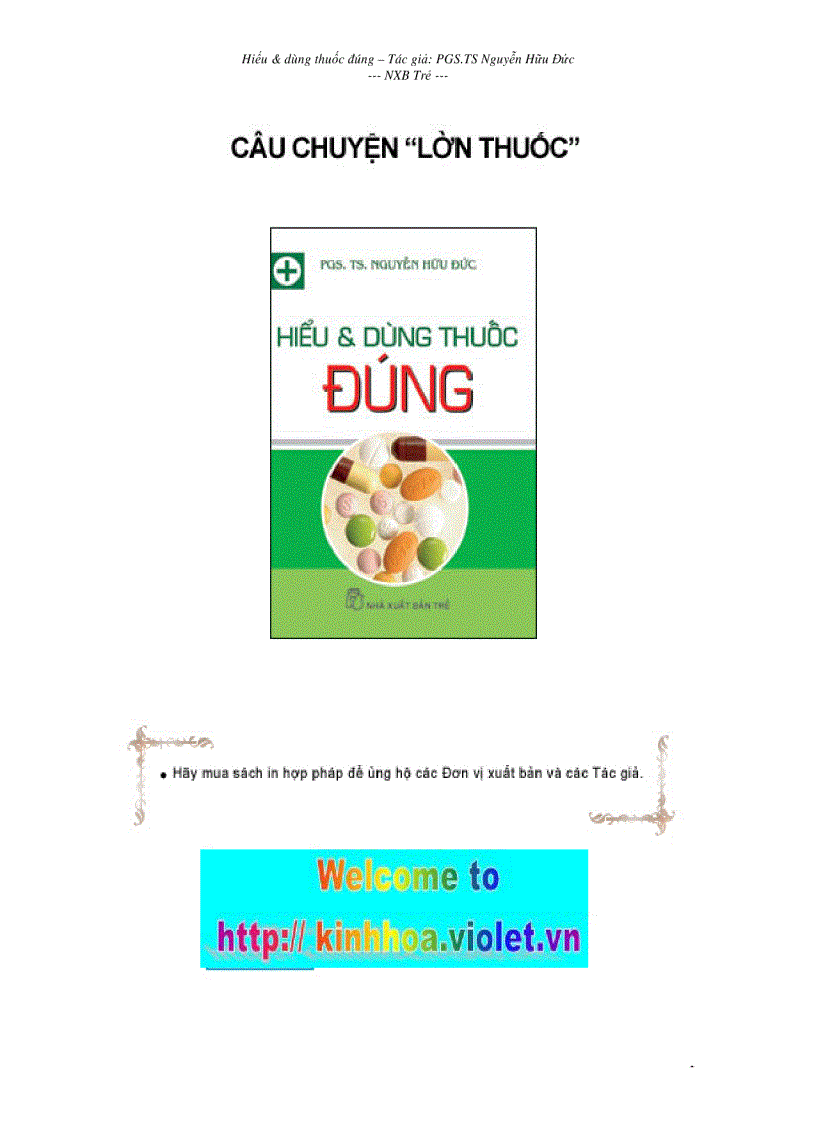 image for page Hiểu và dùng đúng thuốc 1