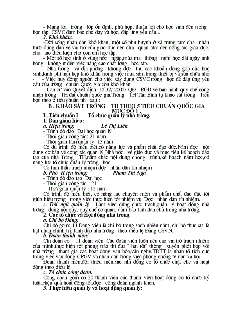 image for page Hồ sơ công nhận trường TH chuẩn MD I