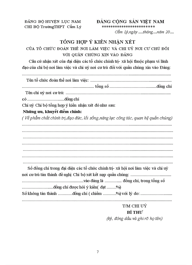 image for page Ho so ket nap dang vien moi