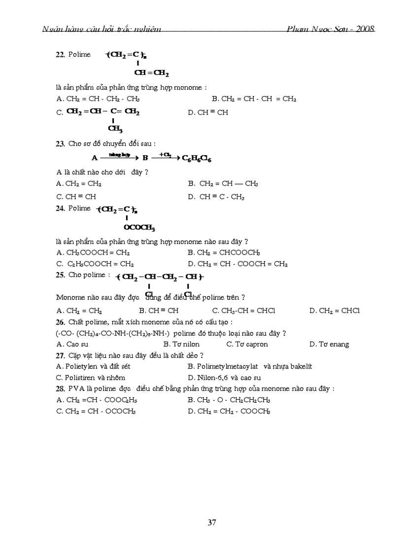 image for page Hoa hoc trac nghiem