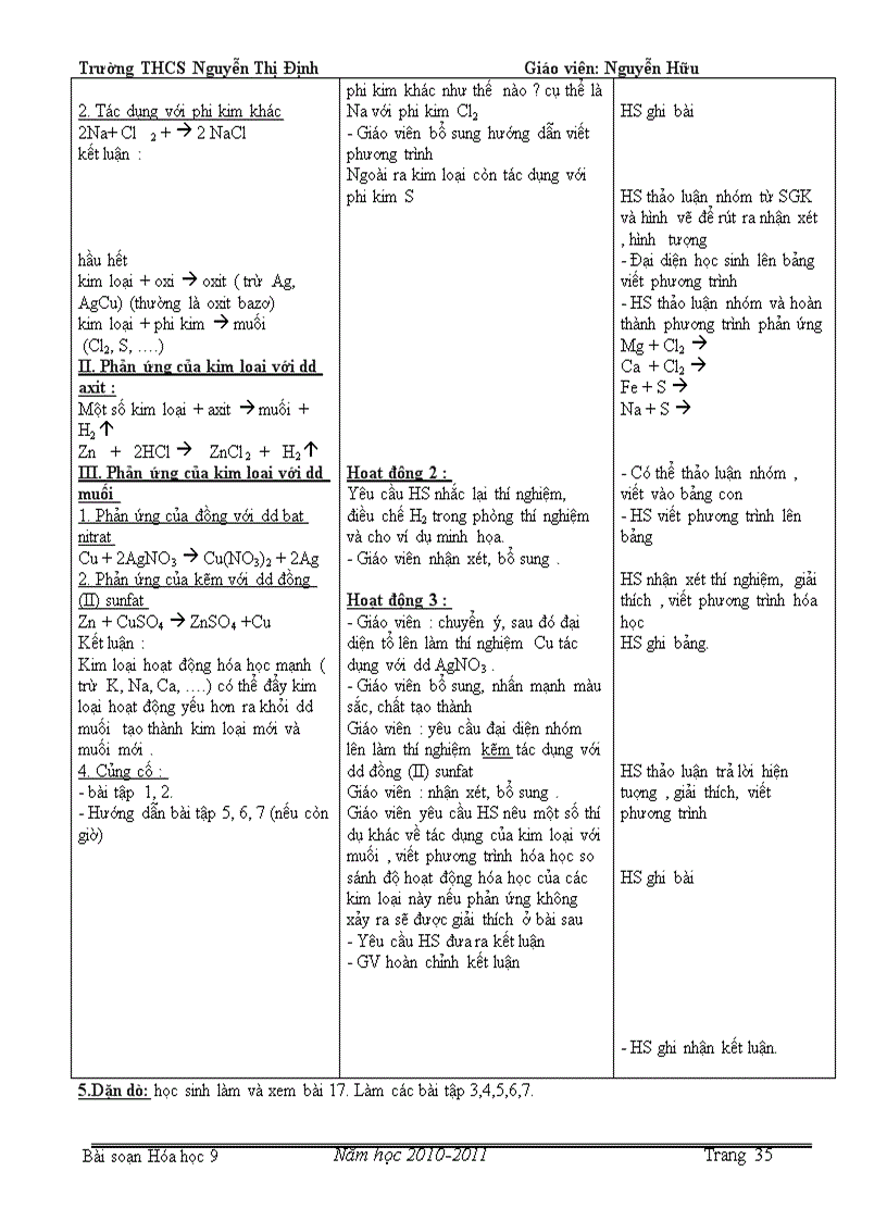 image for page Hóa học giáo án