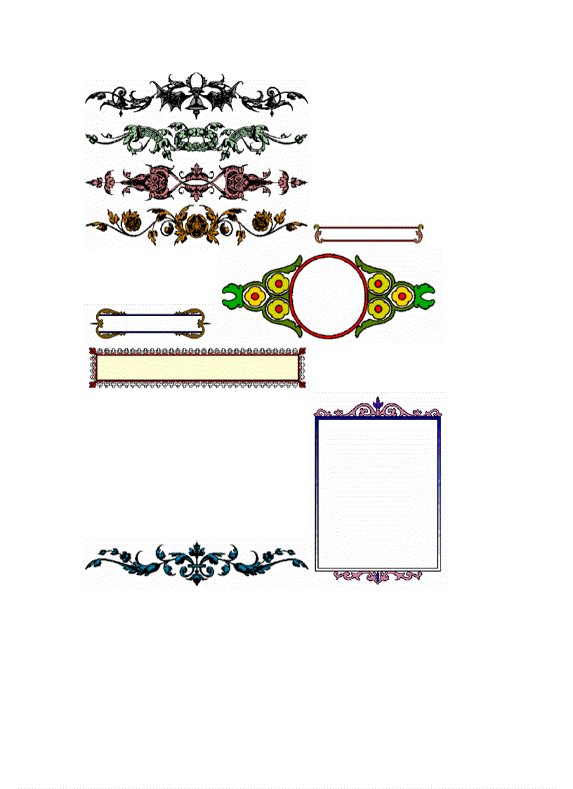 image for page Họa tiết trang trí khung bia