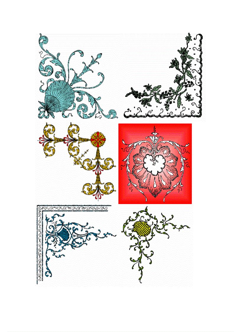 image for page Họa tiết trang trí khung bia