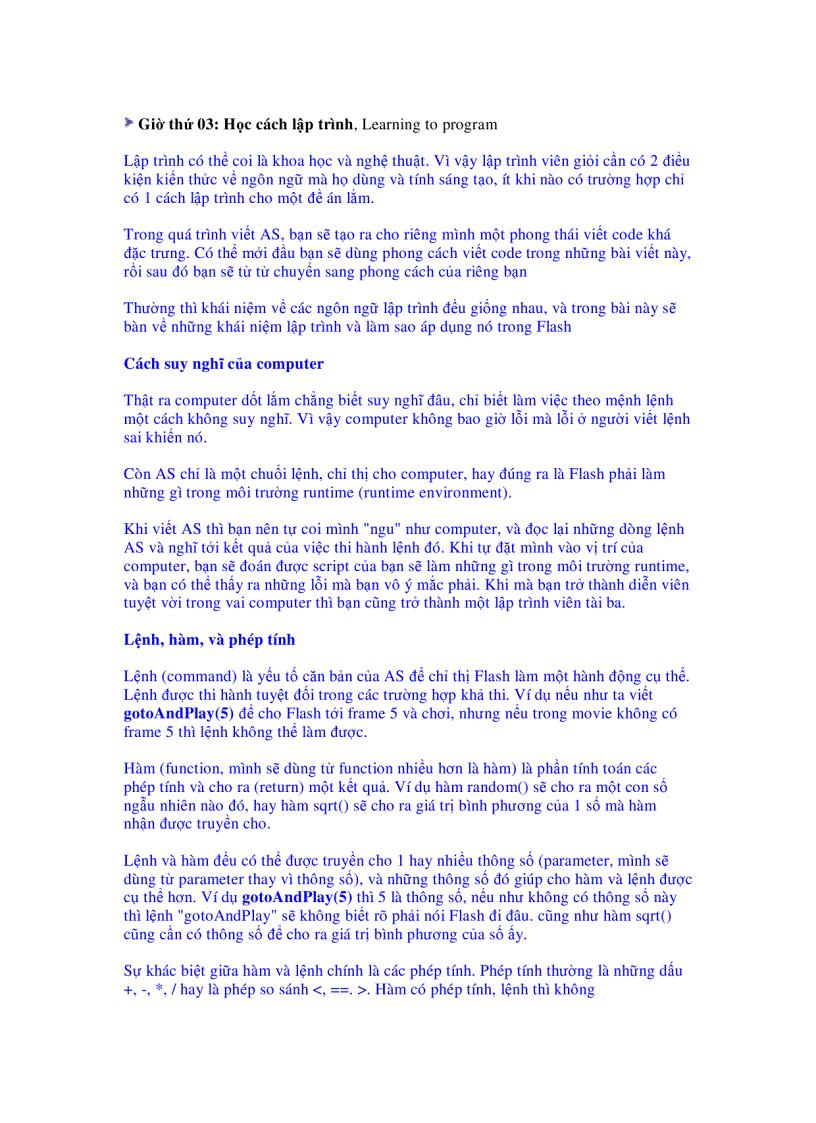 image for page Hoạc làm flash