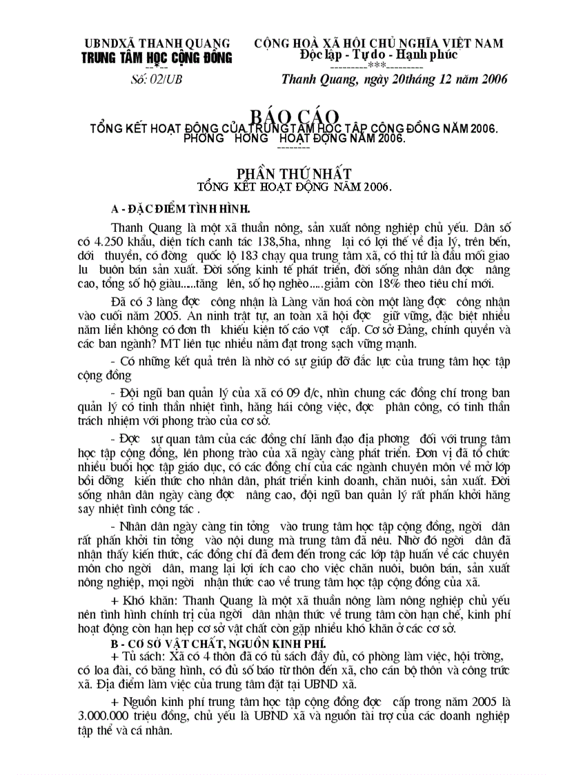 image for page Hoat dong cua trung tam hoc tap cong dong