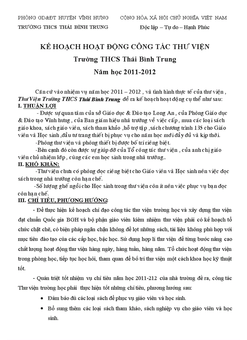 image for page Hoat dong thu vien 2011 2012