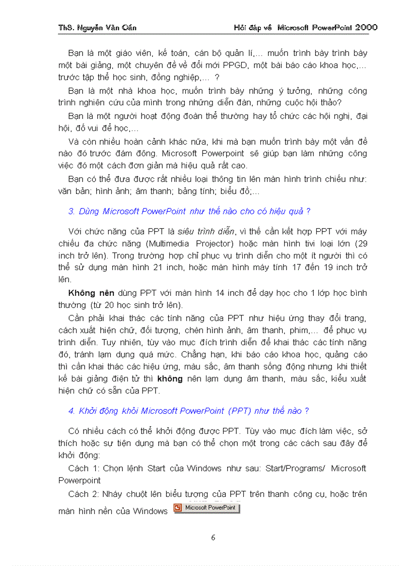 image for page Hỏi đáp PowerPoint 2000