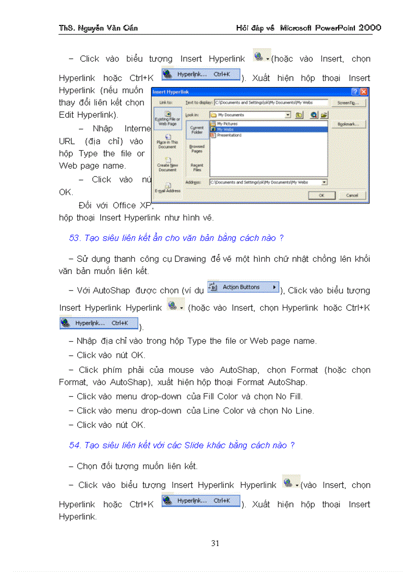 image for page Hỏi đáp PowerPoint 2000