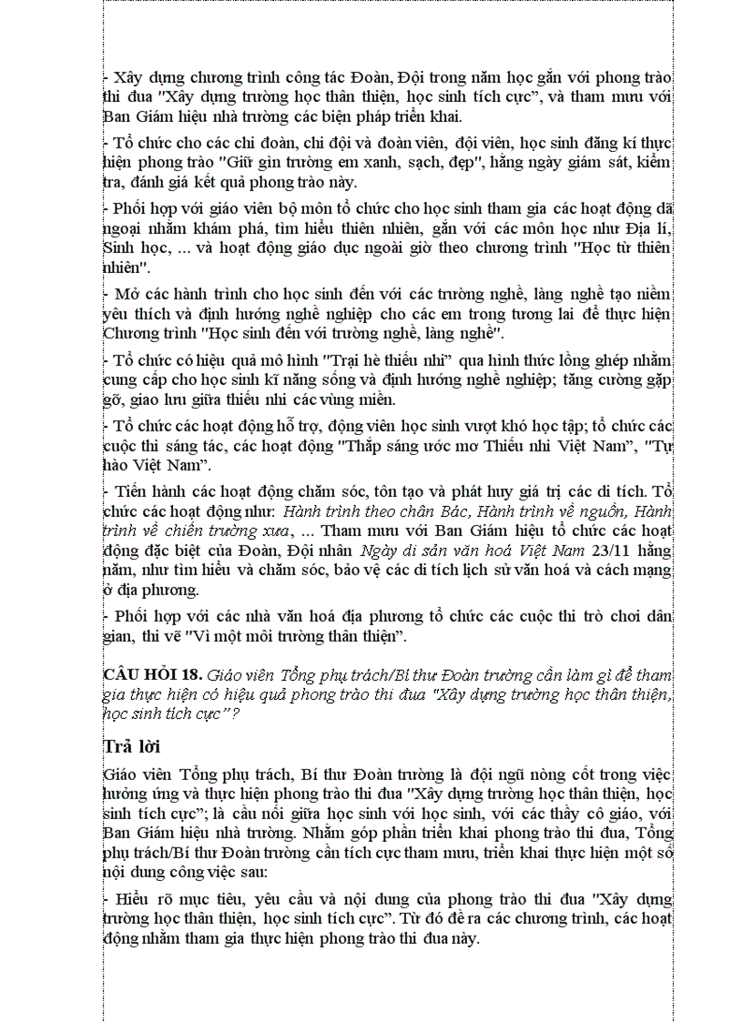 image for page Hỏi đáp về trường học thân thiện học sinh tích cực