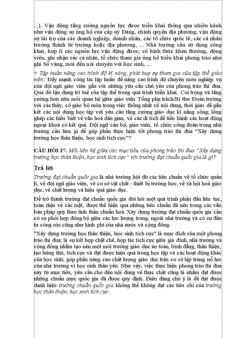 image for page Hỏi đáp về trường học thân thiện học sinh tích cực