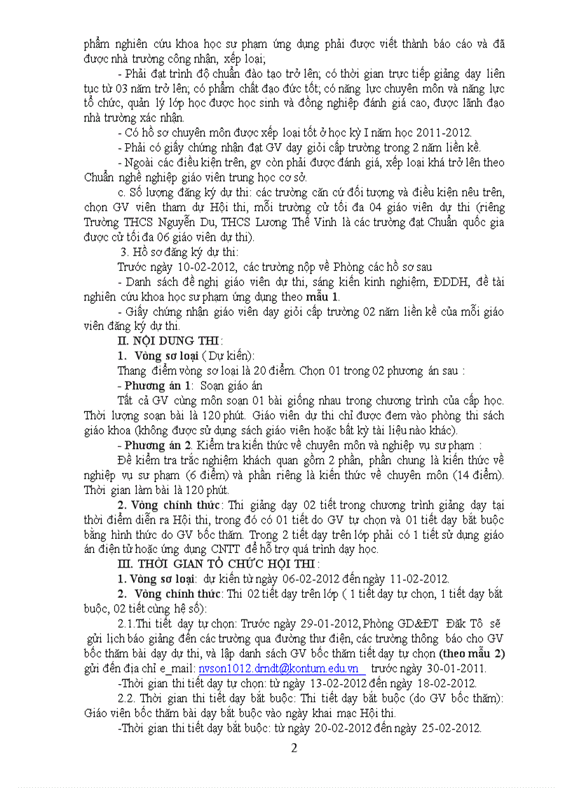 image for page Hội thi giáo viên dạy giỏi năm học 2011 2012 bậc thcs