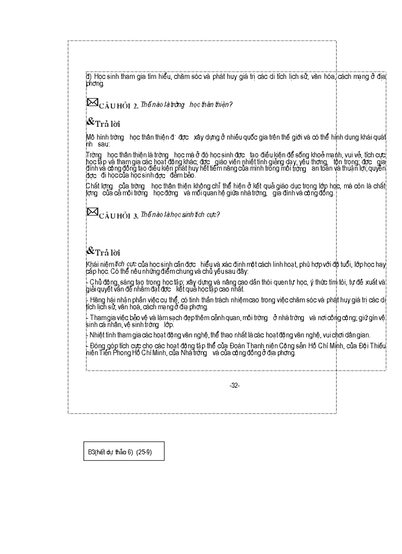 image for page Hỏi và đáp về trường học thân thiện học sinh tích cực