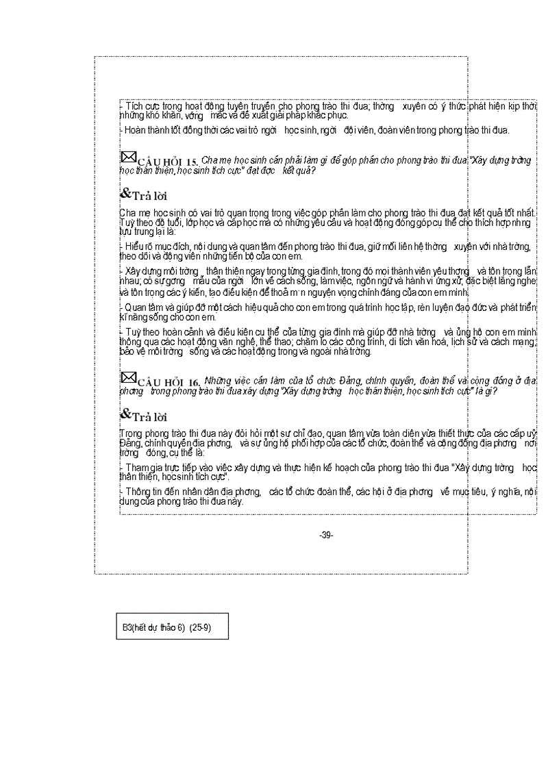 image for page Hỏi và đáp về trường học thân thiện học sinh tích cực