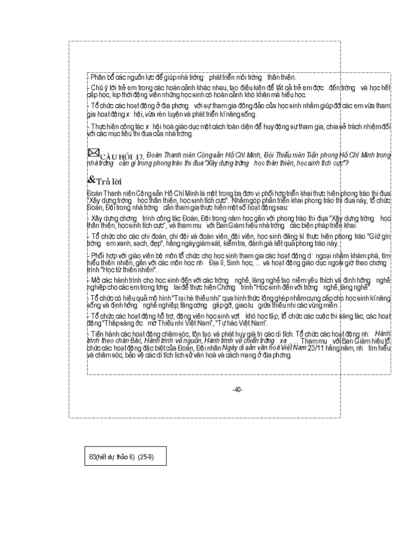 image for page Hỏi và đáp về trường học thân thiện học sinh tích cực