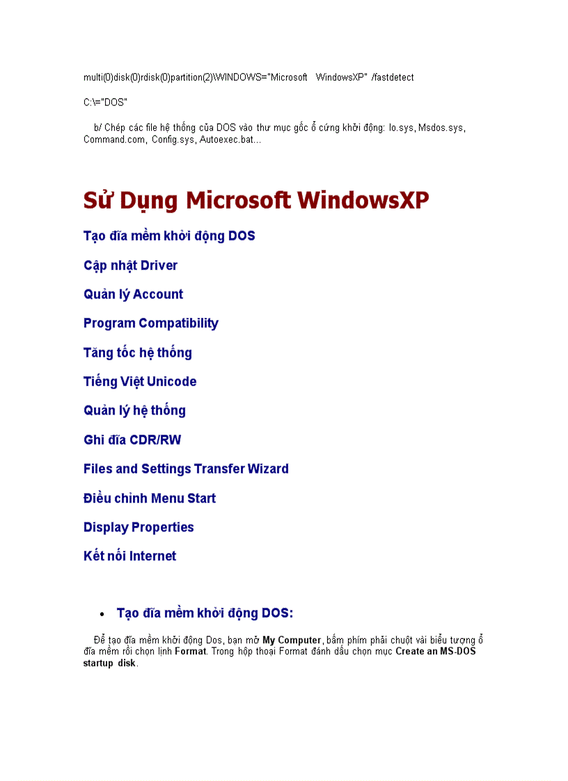 image for page Hướng dẫ cài đặt và sử dụng Win XP
