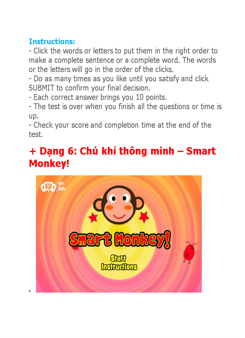 image for page Hướng dẫn các dạng bài thi Olympic Tiếng Anh