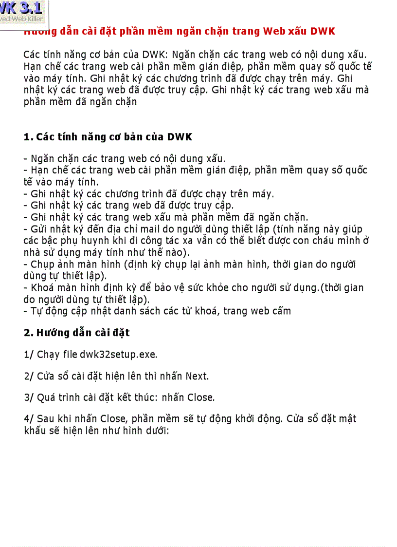 image for page Hướng dẫn cài đặt phần mềm ngăn chặn trang Web xấu