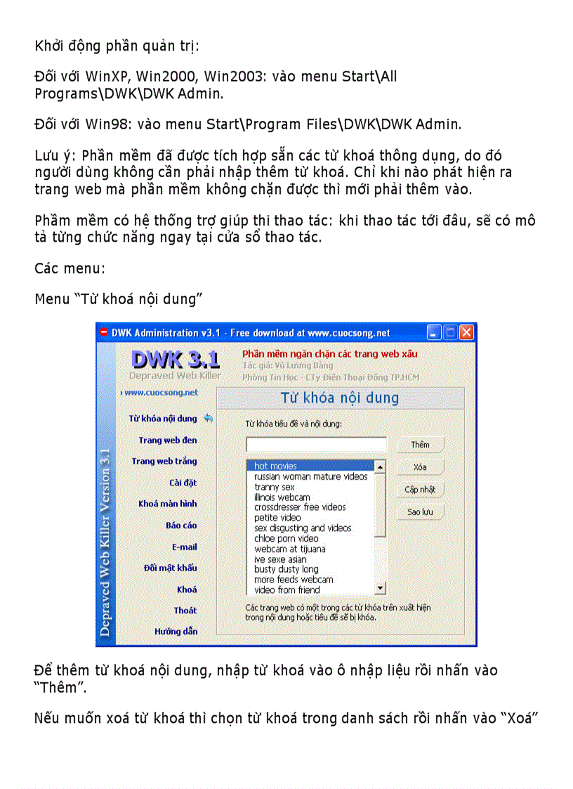 image for page Hướng dẫn cài đặt phần mềm ngăn chặn trang Web xấu