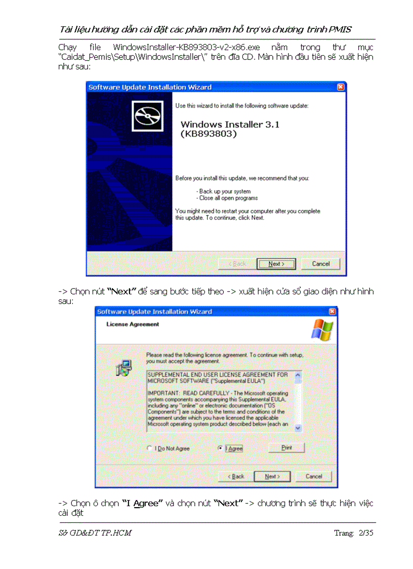 image for page Hướng dẫn cài đặt PMIS phần mềm quản lí cán bộ giáo viên