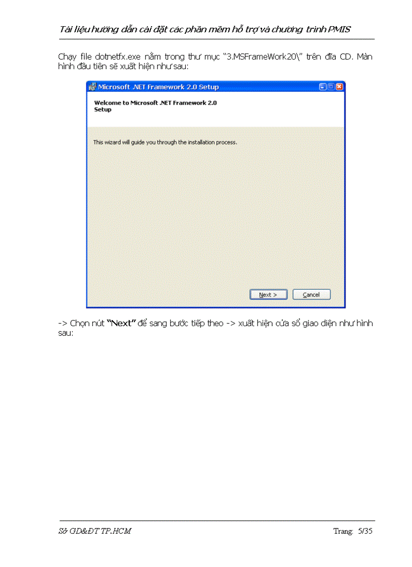 image for page Hướng dẫn cài đặt PMIS phần mềm quản lí cán bộ giáo viên