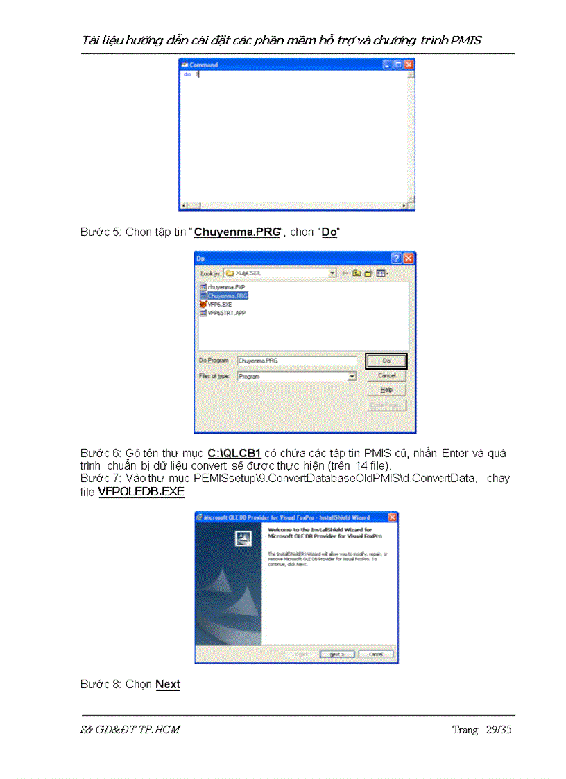 image for page Hướng dẫn cài đặt PMIS phần mềm quản lí cán bộ giáo viên